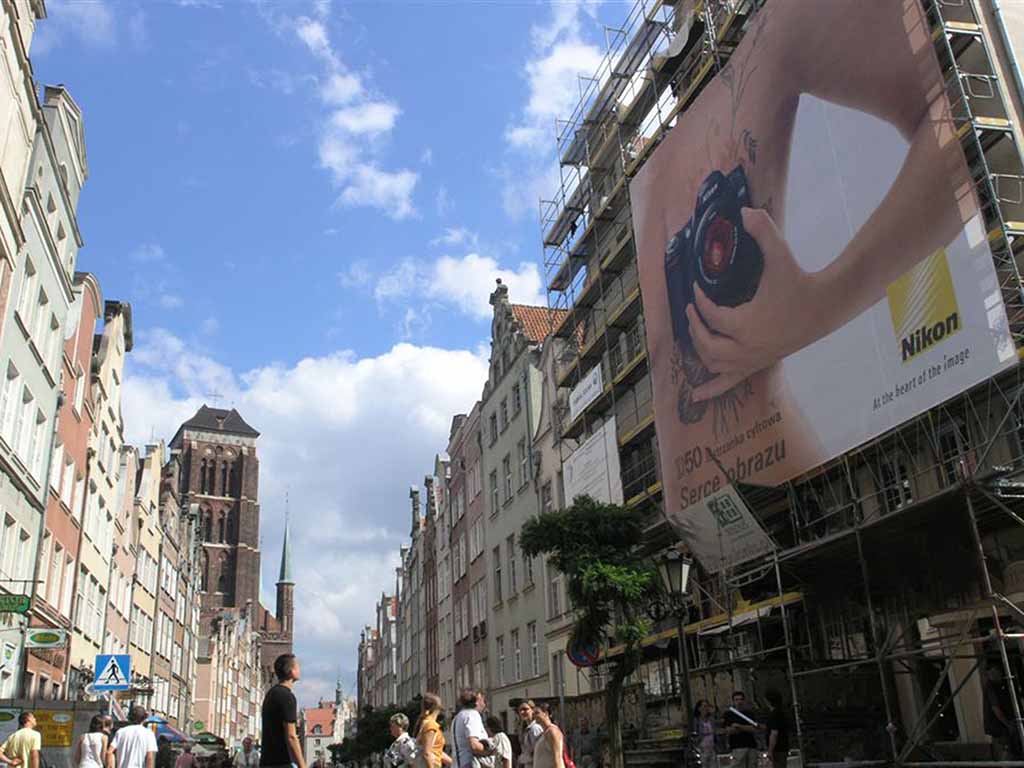 druk na siatce mesh Gdańsk druk na siatce PCV / mesh printing Poland mesh banner printing on PVC mesh / Mesh-Druck Polen Mesh-Banner-Druck Mesh bedrucken